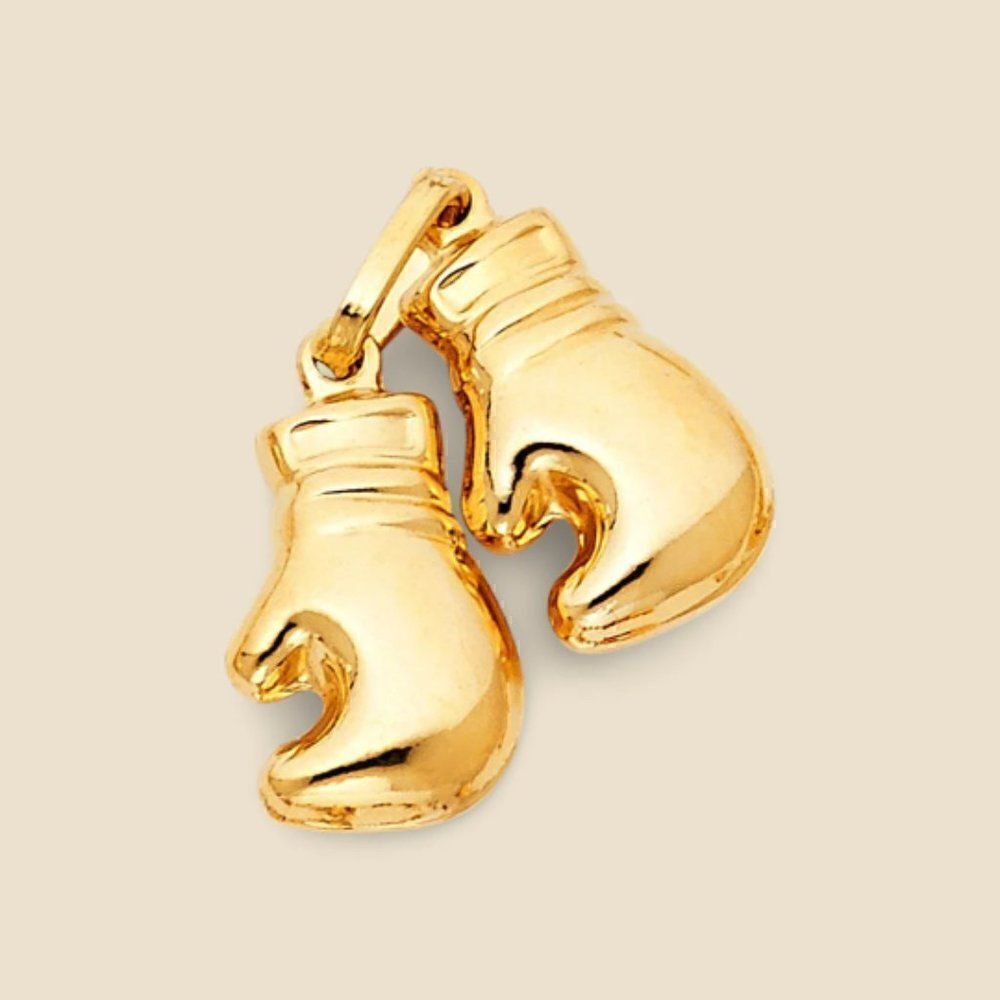 14k Real Gold Pair of Boxing Gloves | Birthday Gift | Valuable Gift | Fine Gold